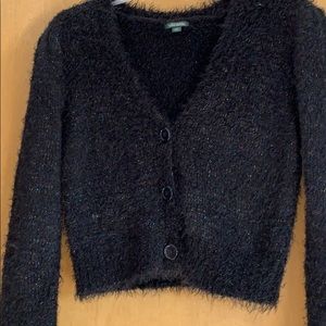 Buckle Black crop sweater